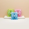 Green frog, pink bear and blue bear shaped small fan are available in three colors Specification image